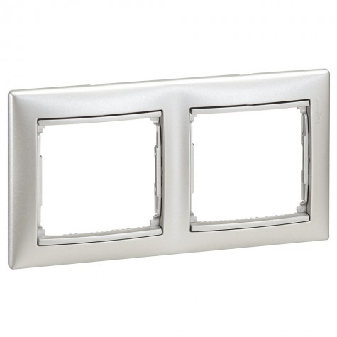 Legrand Valena 2 Element Frame - Horizontal White Electrical Switch Framework